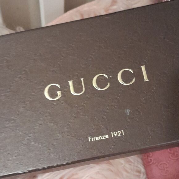 AUTHENTIC GUCCI VINTAGE MYSTIC WHITE LEATHER FLAT THONG SANDAL SIZE 38 - Picture 11 of 11